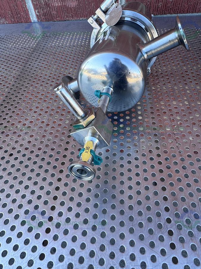 Used Sartorius 7P010QY25SCPGCLB Stainless Steel Filter Housing w/ Filter