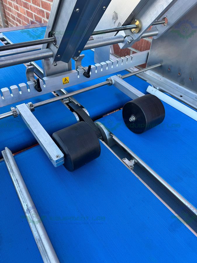 Used Redemac Stainless Steel Dual Conveyor Packaging Machine w/ Optel PharmaProof