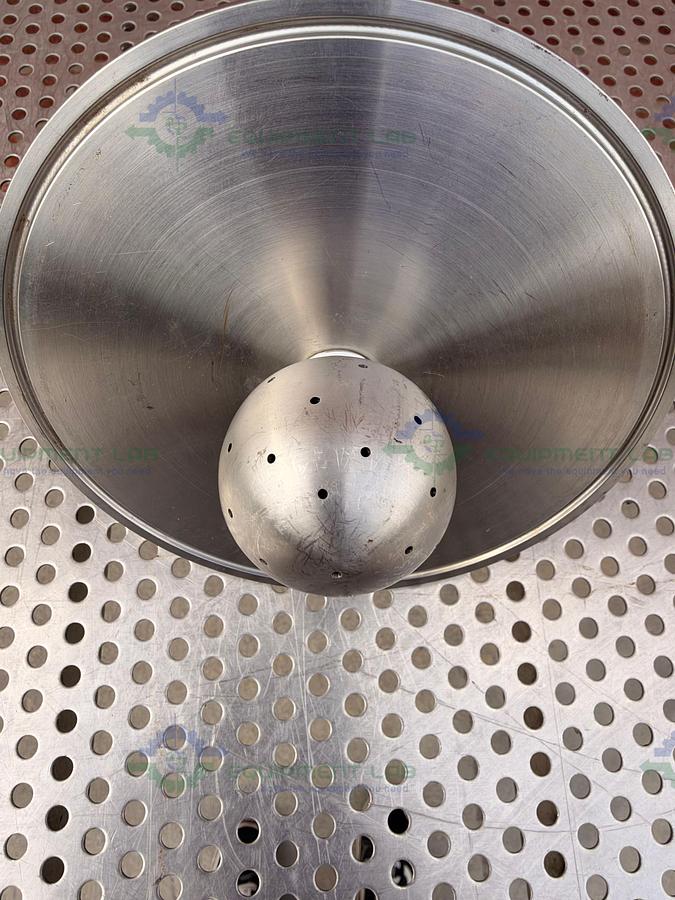 Used HFS EXA-LID-6-NPT0102 Stainless Steel Spray Ball w/ 6" Sanitary Fitting