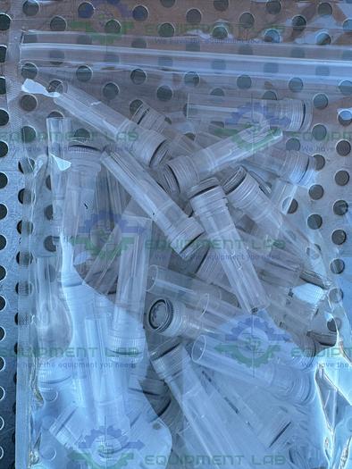 500 Pack -VWR  76417-174 Sterile 0.5L Tubes & Clear Insertable Caps Non-Graduated