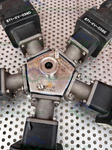 Used 5 ITT Advantage  5 Way Stainless Steel Diaphragm Valves w/ Valve Positioner