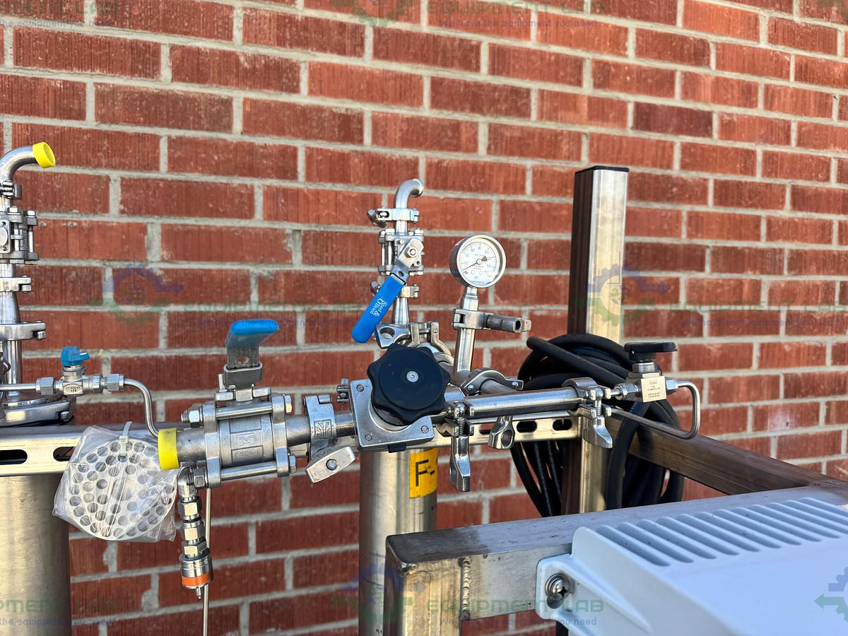 Used Millipore Filtration System w/ Waukesha Cherry 030 Rotary Lobe Pump 5 - 3 HP