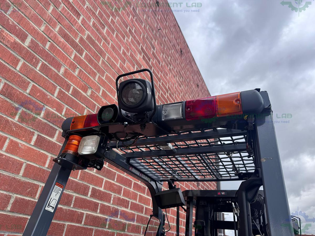 Used Toyota 8FBCU25 Electric Forklift 5000 lbs Capacity 4 Stage Mast w/ Charger