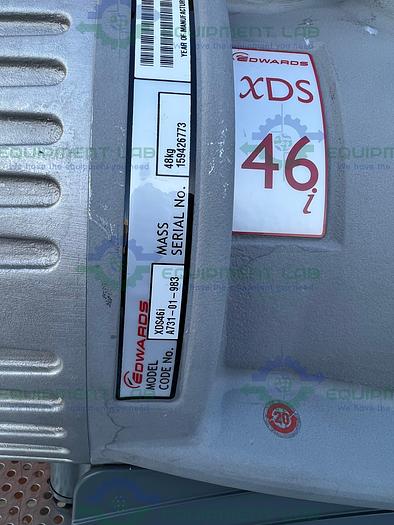 Used Edwards  XDS46i Dry Scroll Vacuum Pump 120/230 Volt