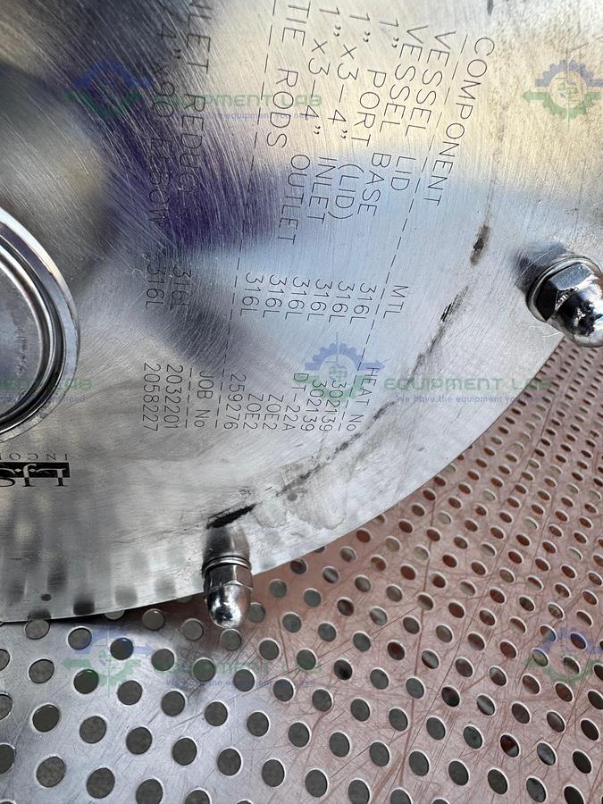 Used L.J Star Corp. B0870 Glass Sampling Column 7.5 L w/ 2" OD Sanitary Fitting Port