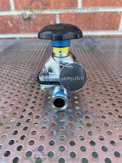 Used Saunders  Diaphragm Valve w/ 1" Sanitary Fit