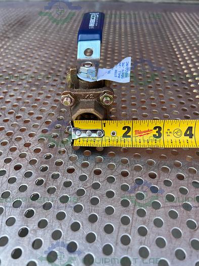 Used Nibco 595-Y-66 Bronze Ball Valve 600 CWP w/ 1/2" Threaded Fitting