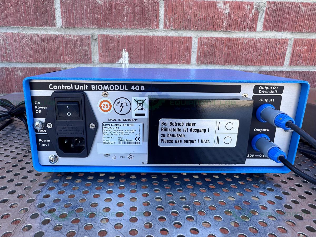 Used 2 - Thermo Cimarec Biosystem 4 Slow Speed Stirrers w/  Biomodul 40B Controller