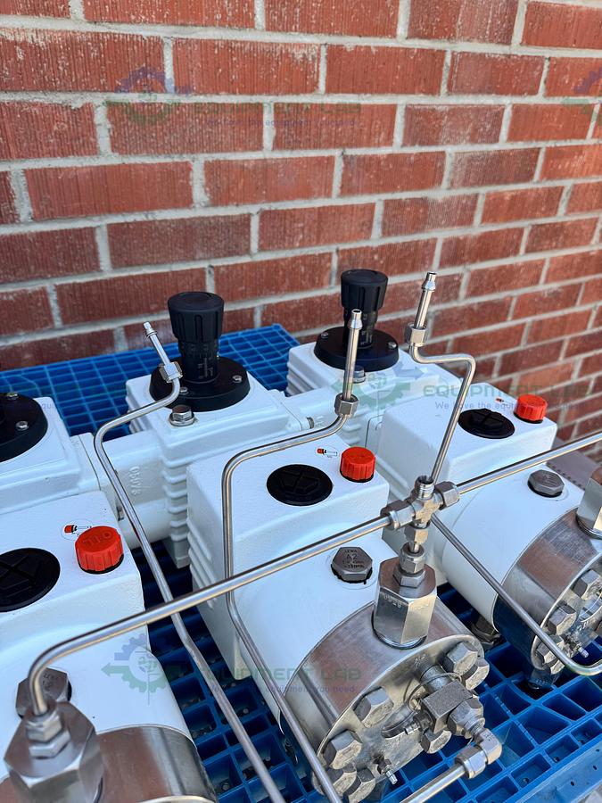 Used Lewa LDC 3 Waterlike Diaphragm Metering Pump w/ Reliance Electric 2.4 HP Motor