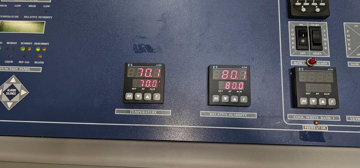 Used Environmental Specialties ES2000 CDML Photostability Chamber/UV 4-40C