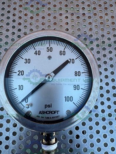 Used Ashcroft 0-100 PSI Pressure Gauge