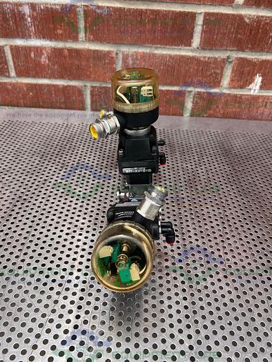 Used 3 ITT Advantage 4 Way Stainless Steel Diaphragm Valves w/ Valve Positioner