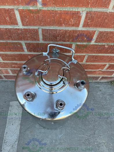 Used Alloy Products 45 Liter Stainless Steel Pressure Vessel 130 PSI