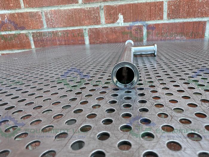 Used Lot of 2 - Unbranded 316 Stainless Steel Tee w/ 3/4" Sanitary Fitting