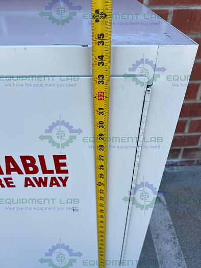 Used Mott  Flammable Storage Cabinet 48" x 22" x 35" w/ Mott Acid Cabinet 18"x35"x48"