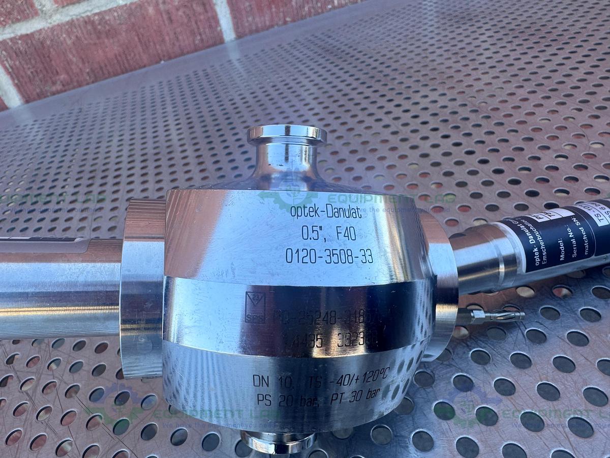 Used Optek ACF60-35 Advanced Conductivity Sensor w/ PF 12 pH Electrode Holder 1/2"