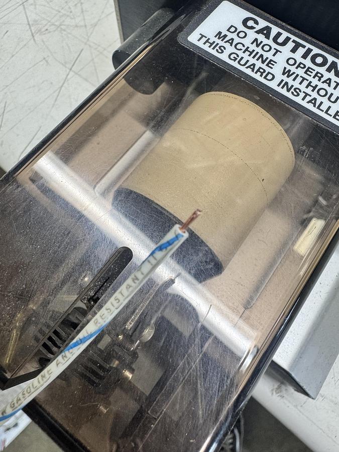 Used Schleuniger MP257 Programmable Coaxial Cable Stripping Machine