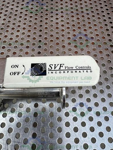 Used SVF -F. C. I. SB76666ATETO Ball Valve 1500 PSI w/ 1" Sanitary Fitting to Pipe