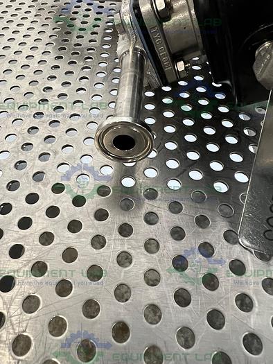 Used 2 ITT Pure-Flo A208 Diaphragm Valves 90PSI w/ 3/4" and 1/2" Sanitary Fittings