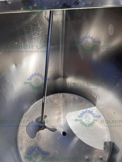Used Stainless Steel  250 Liter Mixing Tank w/ Top Mixer 1/4 HP