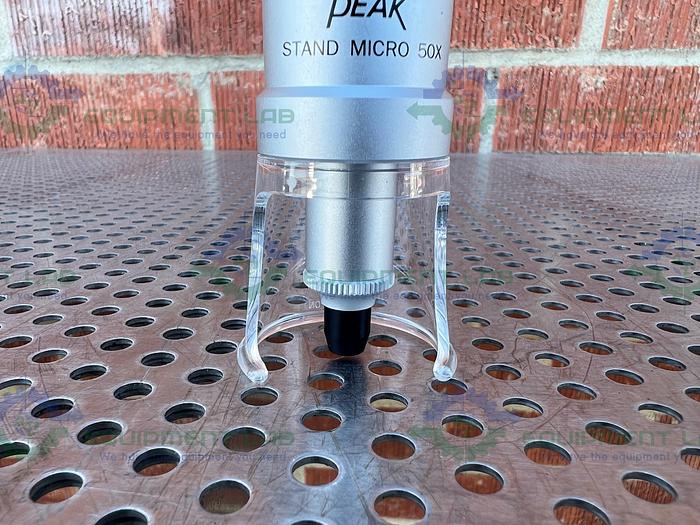 Used Beta Precision Industries  Peak Stand Microscope 50x w/ Electronic Ruler 80"