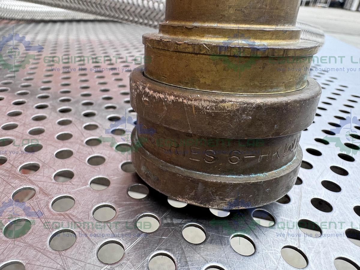 Used Unbranded Stainless Steel Braided Hose 130" w/ Quick Connect Fitting