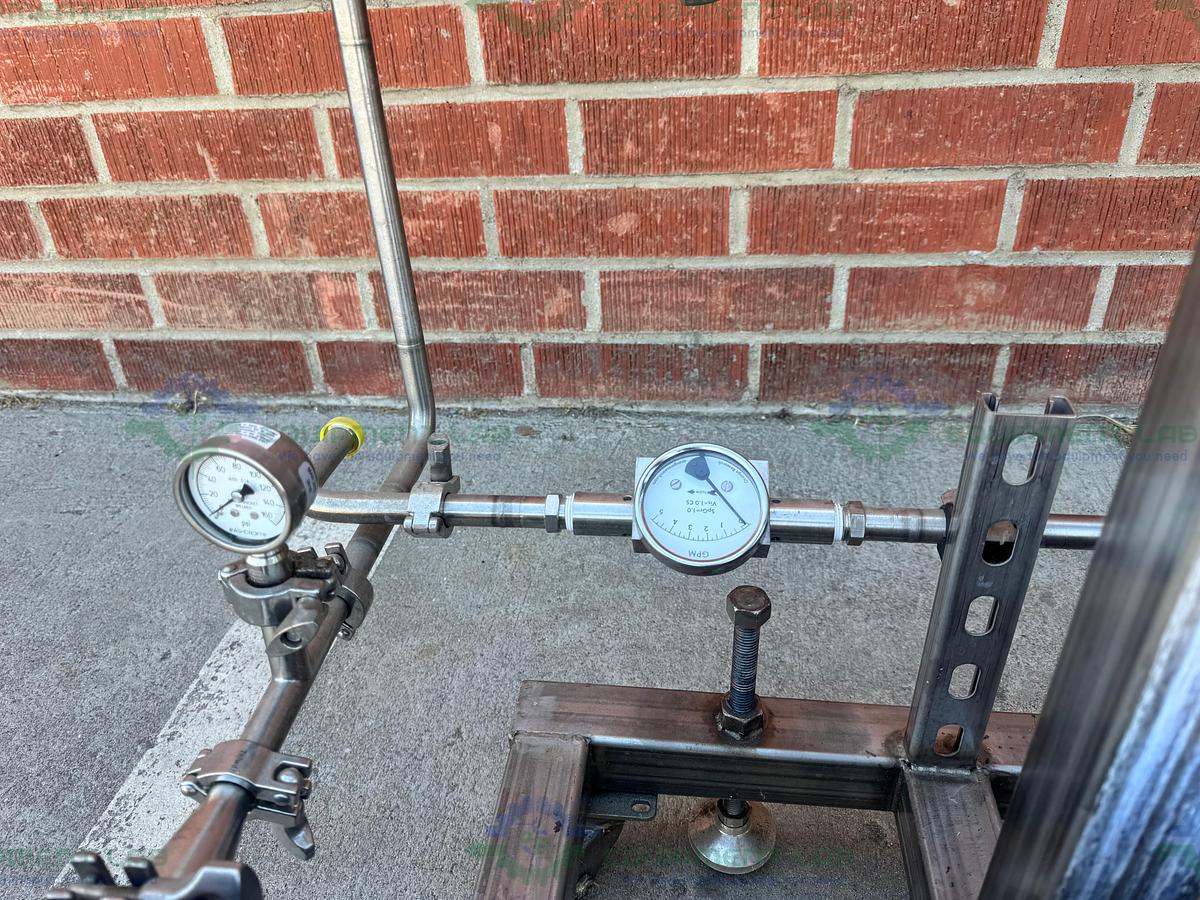 Used Millipore Filtration System w/ Waukesha Cherry 030 Rotary Lobe Pump 5 - 3 HP