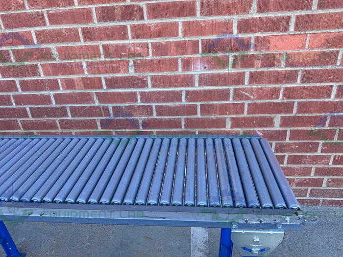 Used Roll-Away Heavy Duty Roller Conveyor 10' x 18" w/ Adjustable Legs