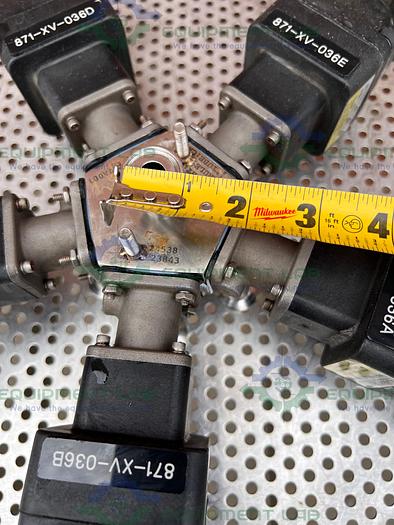 Used 5 ITT Advantage  5 Way Stainless Steel Diaphragm Valves w/ Valve Positioner