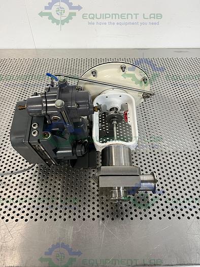 Used Fisher Controls 32 Pneumatic Sanitary Control Valve w/ Fisher Valve Positioner