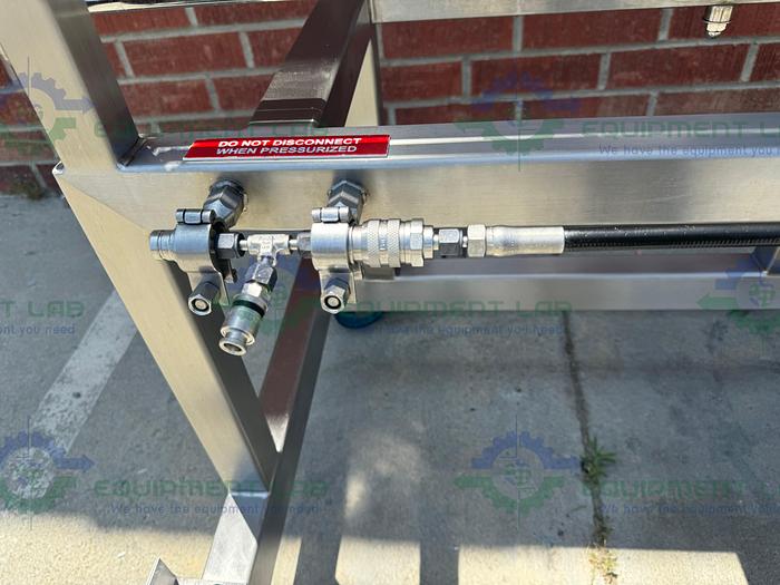 Used Millipore Stainless Steel Hydraulic Pellicon CUF-8 Filter Skid