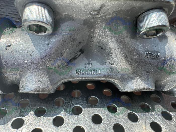 Used ITT / Grinnell 316L Stainless Steel Diaphragm Valve w/ 1" Sanitary Fitting CF3M