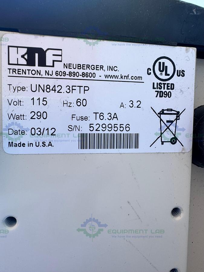 Used Yamato DP32 Vacuum Oven 250°C, 1 Cu. Ft. w/ KNF UN820.3FTP IP44 Diaphragm Pump