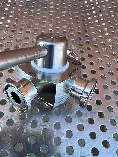 Used GE Healthcare Salvi  DN10 1220 4-way 316 Valve 18-1012-57 w/3/4" Sanitary Fitting