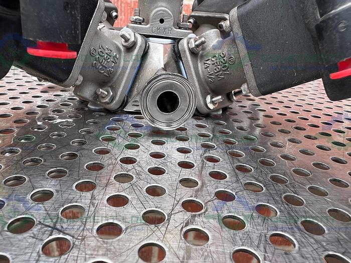 Used 5 ITT Advantage  Stainless Steel Diaphragm Valves w/ Valve Positioner