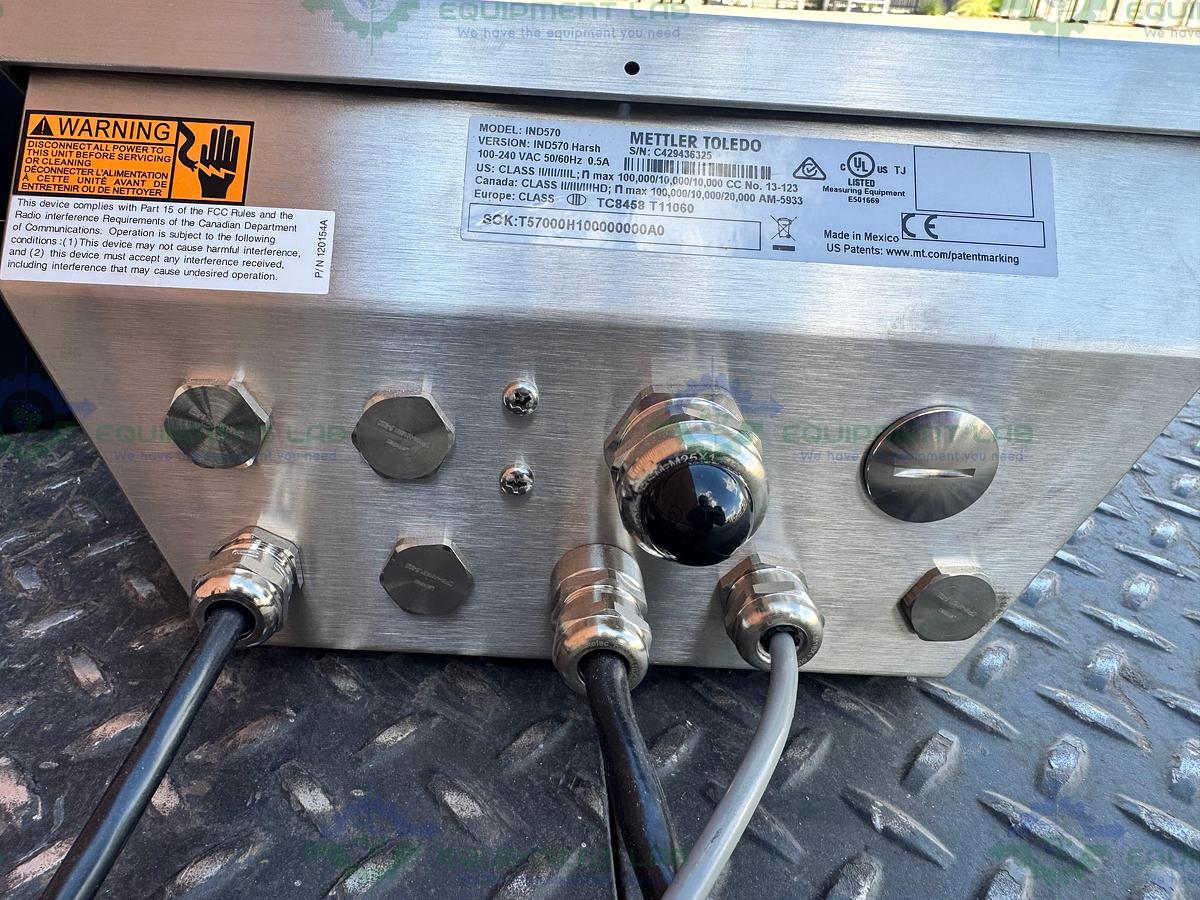 Used Mettler Toledo 48" x 48" Floor Scale 5000 lb w/ Mettler IND570, APR430 Printer