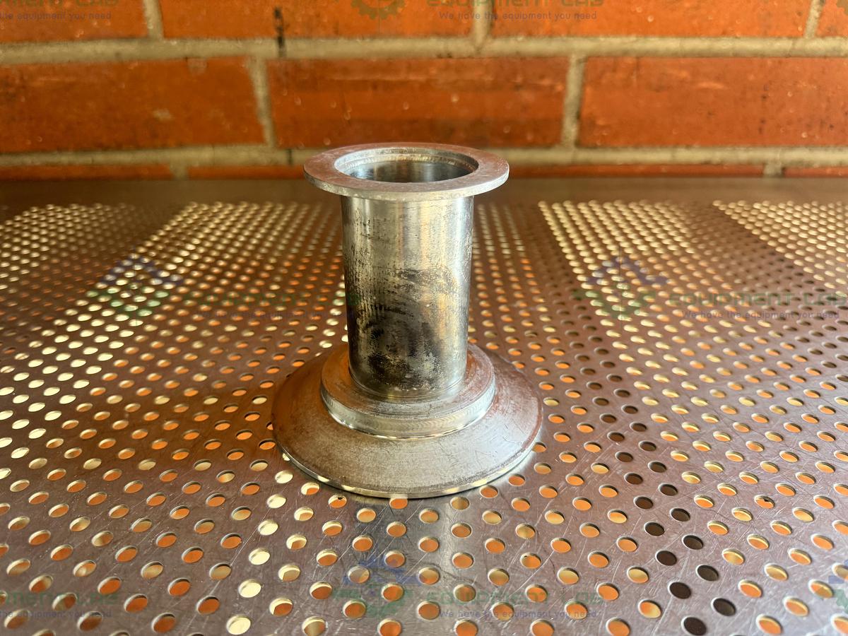 Used Stainless Steel Vacuum Reducer KF 50 to 4" Sanitary Fitting