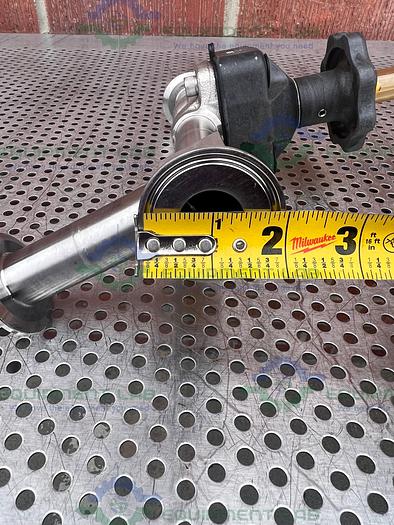 Used ITT Pure Flo 1-316L-SFV5-CWP150 3 -Way Diaphragm Valve w/ 1" Sanitary Fitting