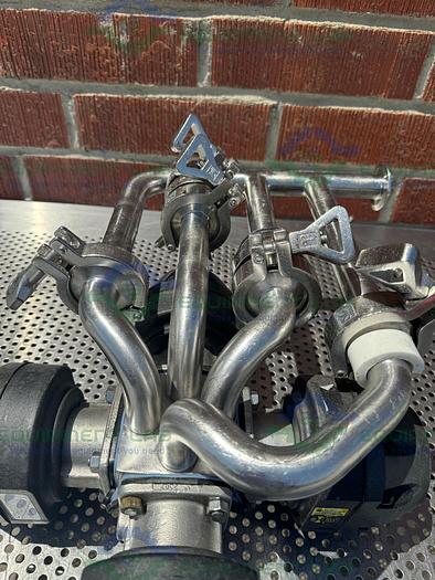 Used 4 ITT Pure Flo Advantage Stainless Steel Diaphragm Valve w/ 1" Sanitary Fitting