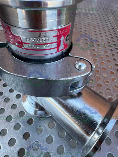 Used BS&B GR-C Safety Head 1 1/2" Fitting w/ 45 PSIG Rupture Disc, 1 1/2" Tee Fitting