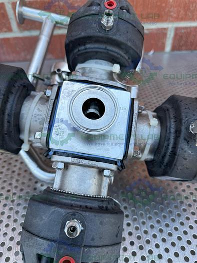 Used 4 ITT Pure Flo Advantage Stainless Steel Diaphragm Valve w/ 1" Sanitary Fitting