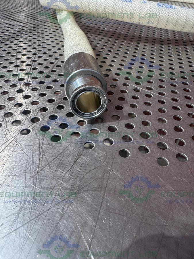 Used Sani Tech  STHT-W-0750 96" Silicone Hose w/ 3/4" Sanitary Fitting