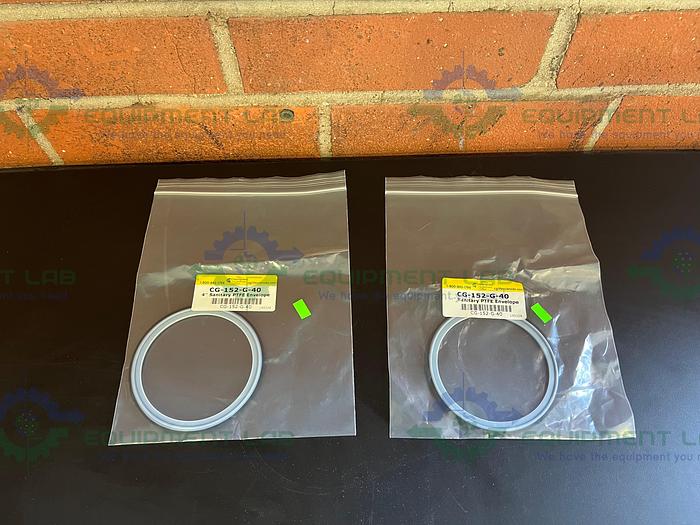 Chemglass  CG-152-G-40 Sanitary Gasket, 4", PTFE/Elastomer Core