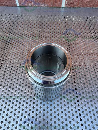 Used Sanitary Process Stainless Steel In Line Sight Glass w/ 3" Sanitary Fitting
