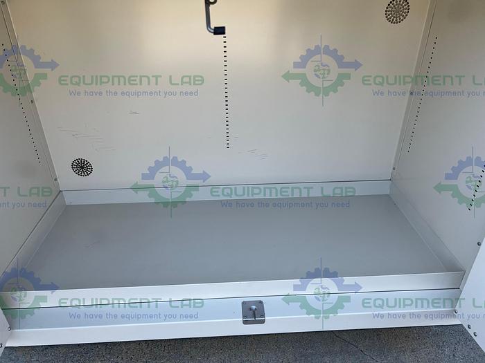 Used Mott  Flammable Storage Cabinet 48" x 22" x 35" w/ Mott Acid Cabinet 18"x35"x48"