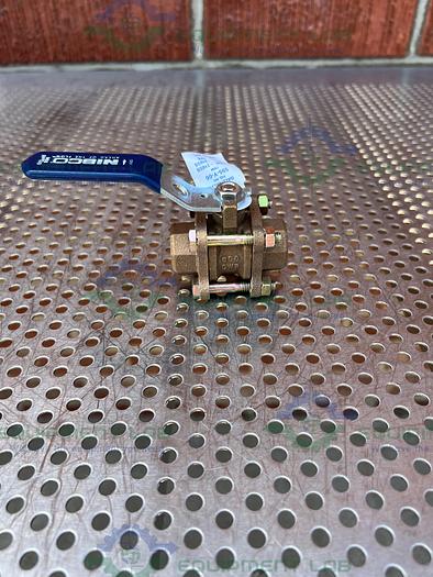 Used Nibco 595-Y-66 Bronze Ball Valve 600 CWP w/ 1/2" Threaded Fitting