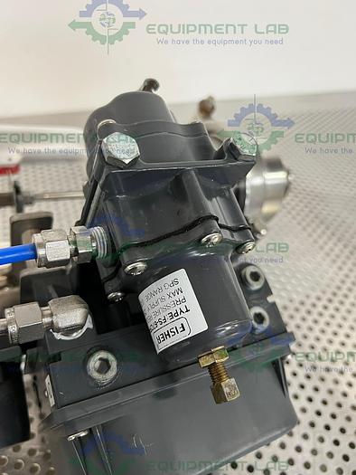Used Fisher Baumann 84161SA Sanitary Control Valve CV17 w/ Fisher Valve Positioner