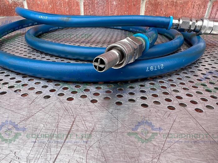 Used Swagelok  152" Chiller Hose w/ Swagelok Stainless Steel Push On 1/2" Hose Adapter