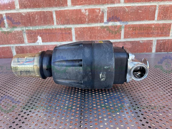 Used ITT Pure-Flo  Diaphragm Valves 90PSI  3 Way Valve w/ 1" to 1/2" Sanitary Fitting