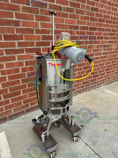 Used Thermo  HyPerforma Stainless Steel Water Jacketed Single Use 50L 5:1 Bioreactor